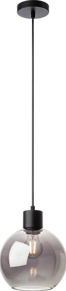 Redo 01-4045 - Lampadario a sospensione con filo ATLANTIS 1xE27/42W/230V diametro 20 cm nero