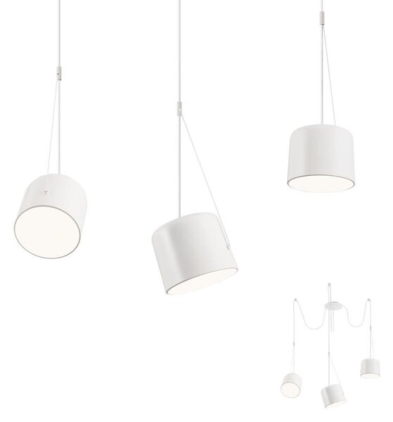 Redo 01-1825 - Lampadario a sospensione con filo DODO 3xE27/15W/230V ragno bianco