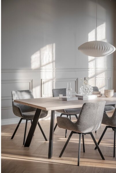 Set di sedie da pranzo grigia in imbottito 2 pz Norwell – Rowico