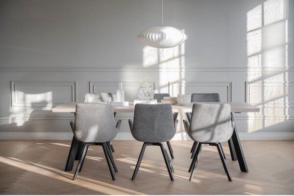 Set di sedie da pranzo grigia in imbottito 2 pz Norwell – Rowico