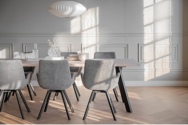 Set di sedie da pranzo grigia in imbottito 2 pz Norwell – Rowico