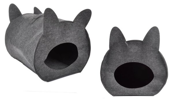 Bozzolo per gatti grigio scuro 34x40 cm - Love Story