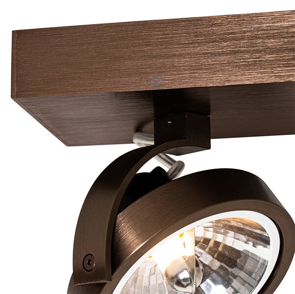 Faretto di design bronzo scuro girevole e inclinabile - Go