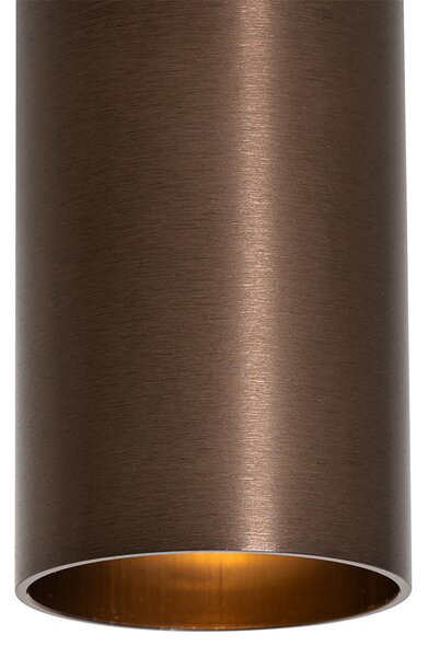Set di 4 faretti moderni bronzo scuro 5,5 cm - Tuba