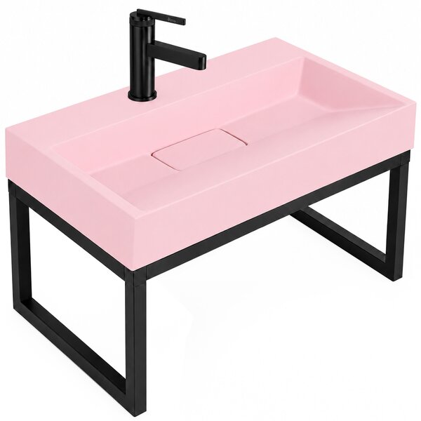 Lavabo in conglomerato GOYA PINK 60CM + TELAIO