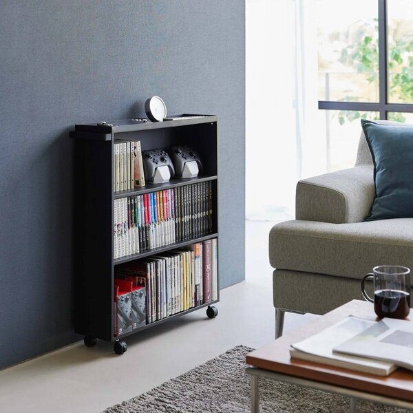 Carrello portaoggetti nero in metallo 59x70x16 cm Tower – YAMAZAKI