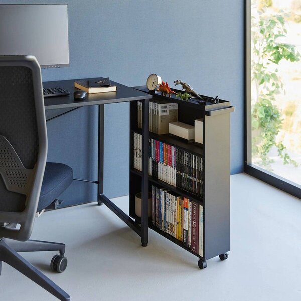 Carrello portaoggetti nero in metallo 59x70x16 cm Tower – YAMAZAKI