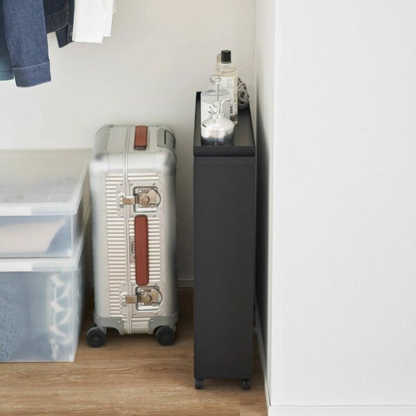 Carrello portaoggetti nero in metallo 59x70x16 cm Tower – YAMAZAKI