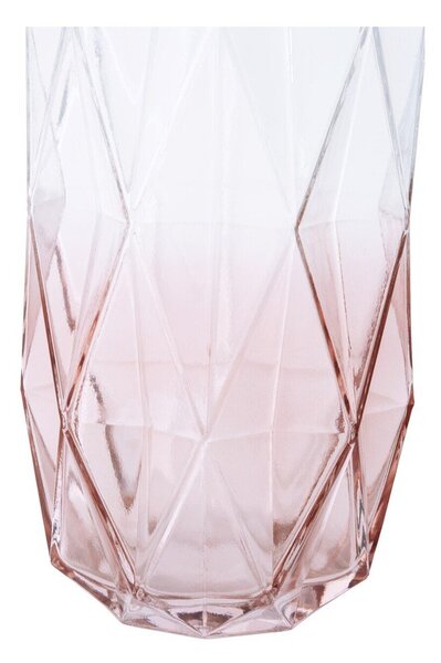 Vaso rosa in vetro (altezza totale 28 cm) Brice – Premier Housewares