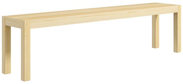 HOMCOM Panca 3 posti in legno di pino, 175x33x45 cm, portata 330 kg | Aosom Italy