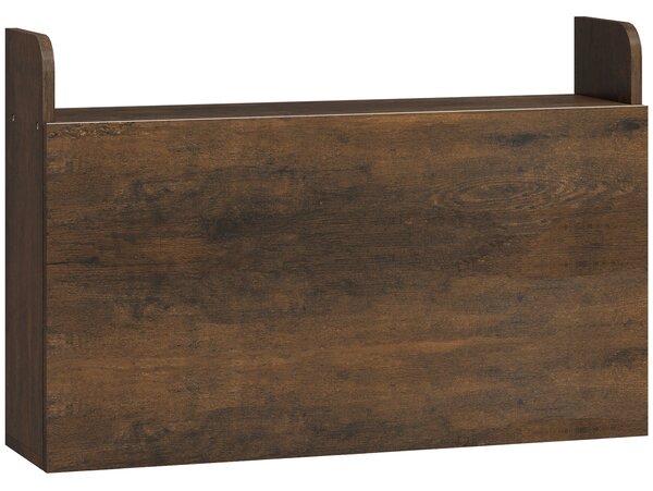 HOMCOM Scrivania sospesa da parete con piano ribaltabile e vani, 77x20x51 cm | Aosom Italy