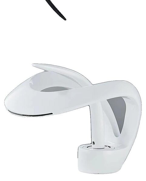 Miscelatore per lavabo, da montare a incasso, finitura lucida, bianco
