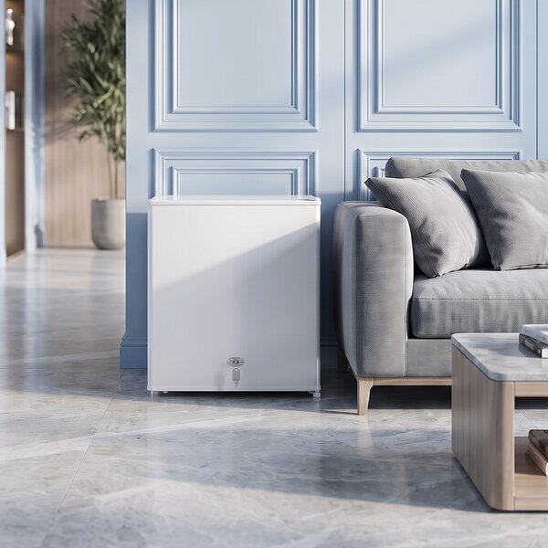 HOMCOM Mini congelatore elettrico 35 L da 161 W, 47x44,2x48,8 cm, bianco | Aosom Italy