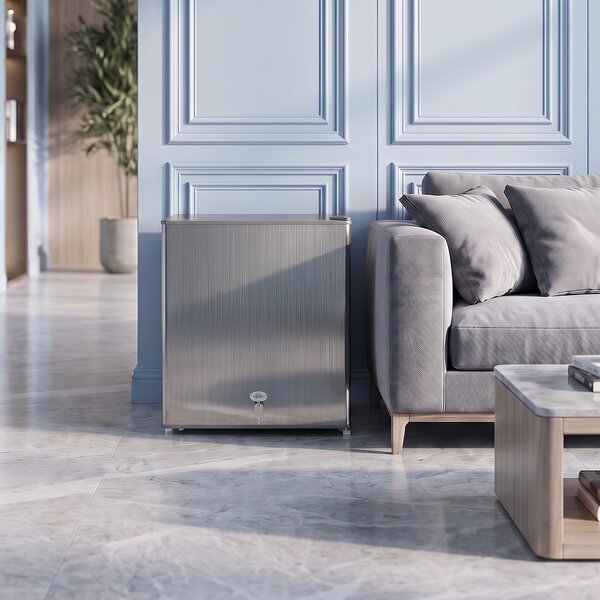 HOMCOM Mini congelatore elettrico 35 L da 161 W, 47x44,2x48,8 cm, grigio | Aosom Italy