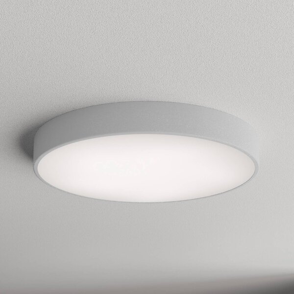Plafoniera soffitto Cleo 600 TEMAR LIGHTING, dimmerabile, Alluminio / Grigio / Zincato, Soggiorno / Sala da pranzo, Metallo, Moderno, Plafoniera