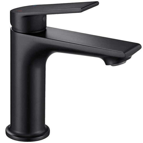 Miscelatore per lavabo, da montare a incasso, design moderno, colore nero, acciaio inossidabile, attacco G3/8
