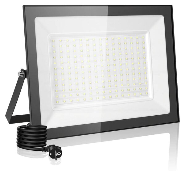 Faretto a LED, impermeabile, ad alta efficienza energetica, 200W, 6500K, confezione da 2 pezzi