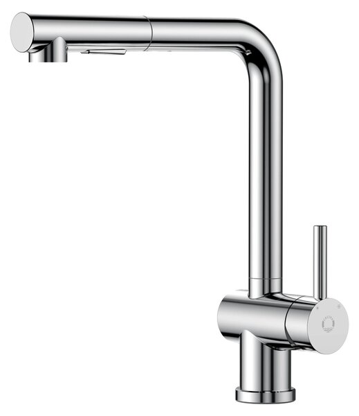 Rubinetto da cucina, doccetta estraibile, rotazione a 360 gradi, cromo, attacco G3/8