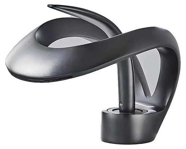Miscelatore per lavabo, da montare a incasso, finitura lucida, colore nero