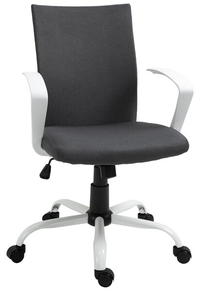 Vinsetto Sedia da Ufficio Ergonomica e Girevole con Altezza Regolabile, 61x61x89-99 cm, Grigio Scuro | Aosom Italy