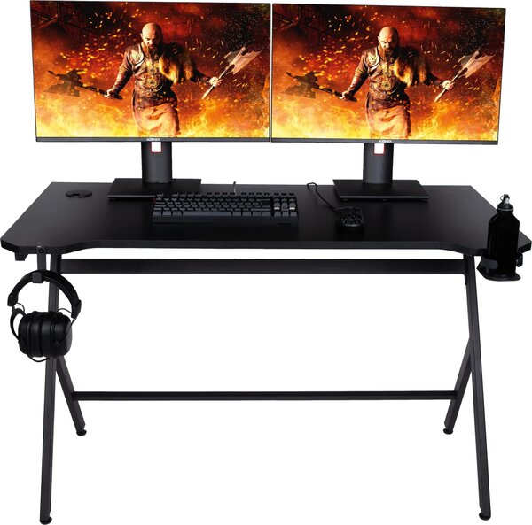 Konix Drakkar Mani, Design minimalista, Forma rettangolare, Materiale: MDF, Metallo, Ideale per il gaming, Perfetto per l'ufficio domestico, Finitura opaca