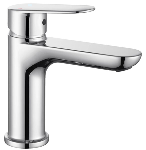 Miscelatore per lavabo, realizzato in lega di zinco, design a incasso, finitura cromata, acciaio inossidabile, attacco G3/8