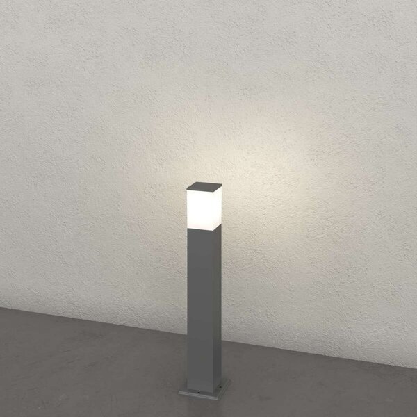 Lampioncino moderno top light nizza ga e27 led ip44 alluminio policarbonato - Top Light
