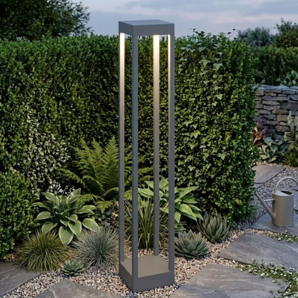 Paletto moderno top light monaco pa90 ga led 3000 ip54 alluminio - Top Light