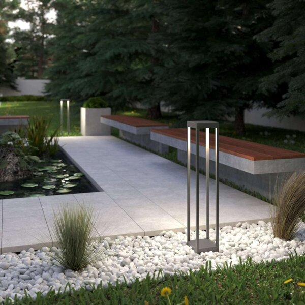 Paletto moderno top light monaco pa90 ga led 3000 ip54 alluminio - Top Light
