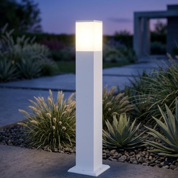 Lampioncino moderno top light nizza e27 led ip44 alluminio policarbonato - Top Light