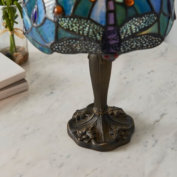 Endon 64088 - Lampada da tavolo Tiffany DRAGONFLY 1xE14/7W/230V diametro 20 cm