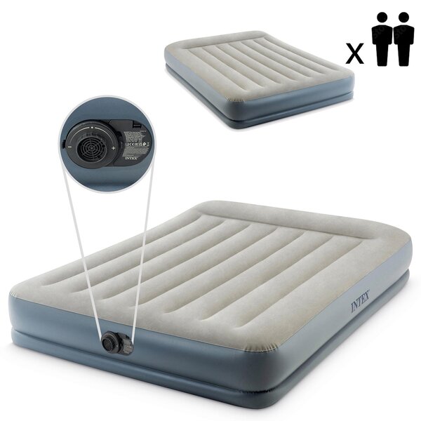 Materasso gonfiabile 203x152 cm per due persone, con pompa, marca INTEX, modello 64118