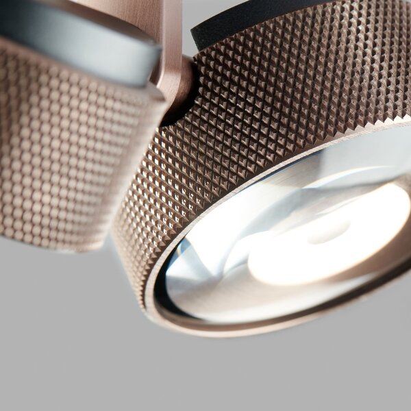 Plafoniera LIGHT-POINT, Cosmo C2, dimmerabile, Rosa / Rosé, Soggiorno, Alluminio, Design