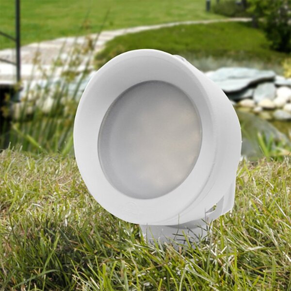 Faretto picchetto esterno resina top light roma pi15 bi ip66 gx53 led orientabile - Top Light
