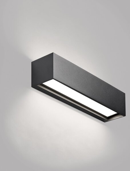 Applique da parete LIGHT-POINT, Linea W2, dimmerabile, Nero, Soggiorno, Alluminio, Design