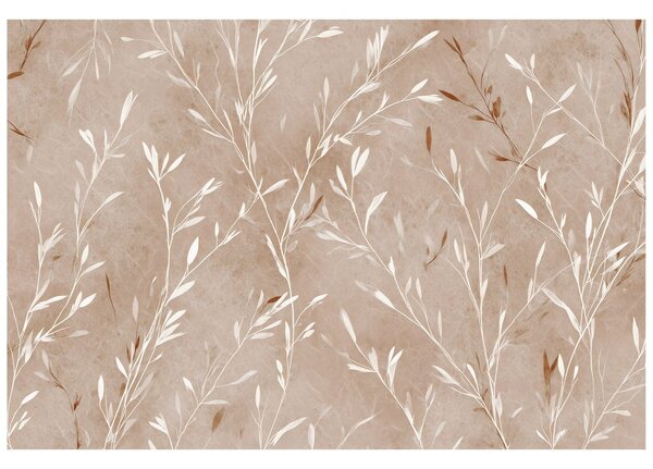 Carta da parati – Delicati rametti beige