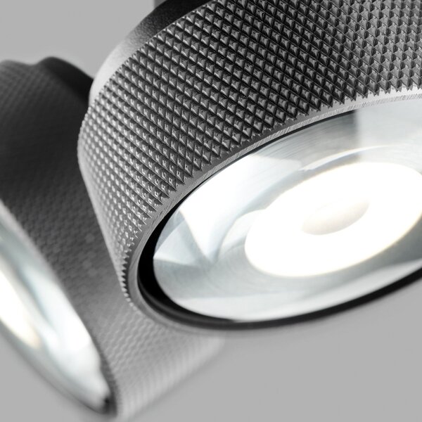 Plafoniera LIGHT-POINT, Cosmo C2, dimmerabile, Grigio, Soggiorno, Alluminio, Design