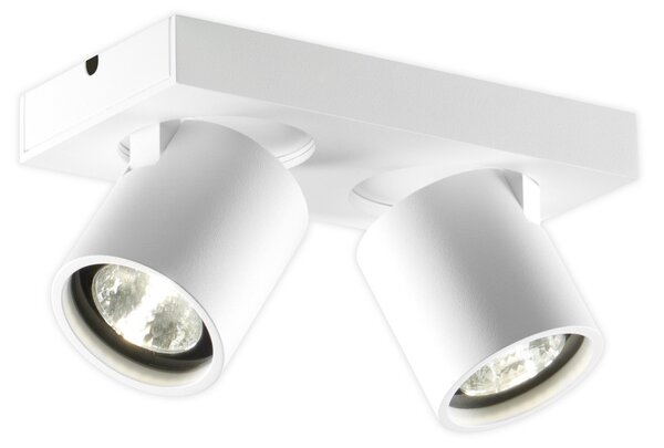 Plafoniera LIGHT-POINT, Focus 2, dimmerabile, Bianco, Soggiorno, Alluminio, Design