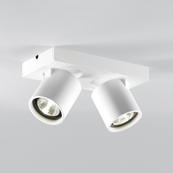 Plafoniera LIGHT-POINT, Focus 2, dimmerabile, Bianco, Soggiorno, Alluminio, Design