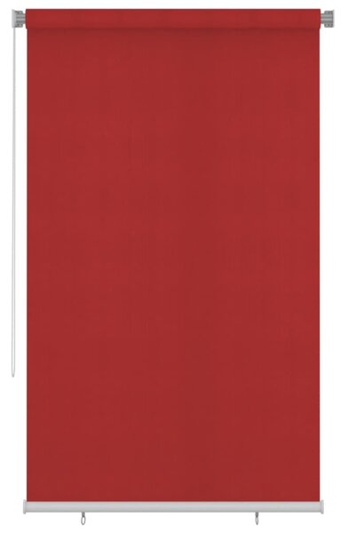 Tenda a Rullo per Esterni 140x230 cm Rossa HDPE