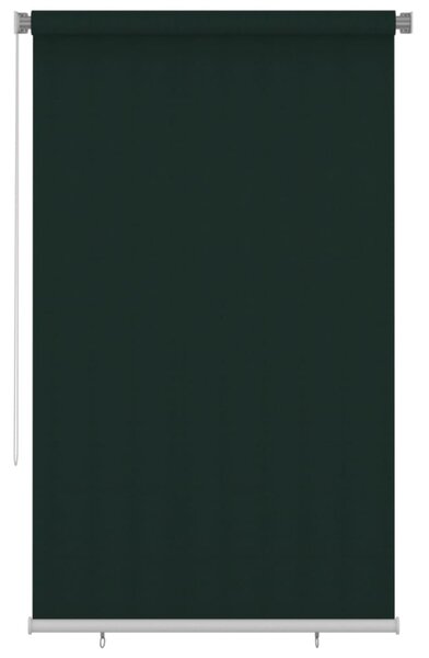 Tenda a Rullo per Esterni 140x230 cm Verde Scuro HDPE