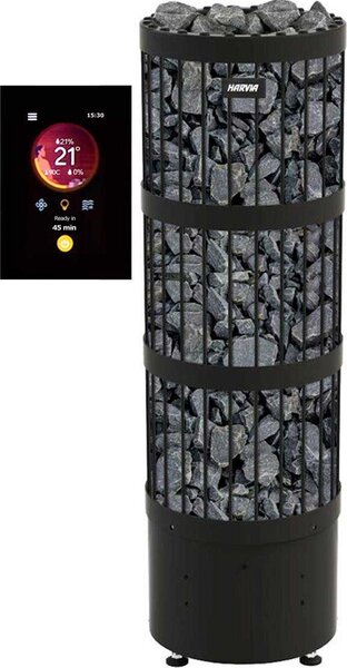 Stufa per sauna Harvia Legend HOME PO110FC WiFi nera | Controllo integrato con pannello di controllo Fenix WiFi Core | 11,0 kW