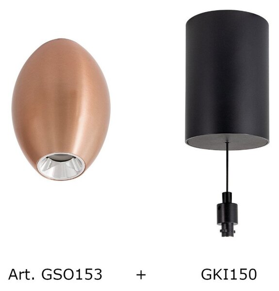 Sospensione classica gea led gso153+gki150 led metallo bianco - Gea Led