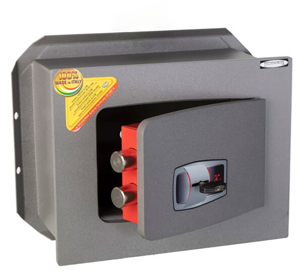 Cassaforte a Muro Technomax DK/1 Chiave a Doppia Mappa Porta 10 mm