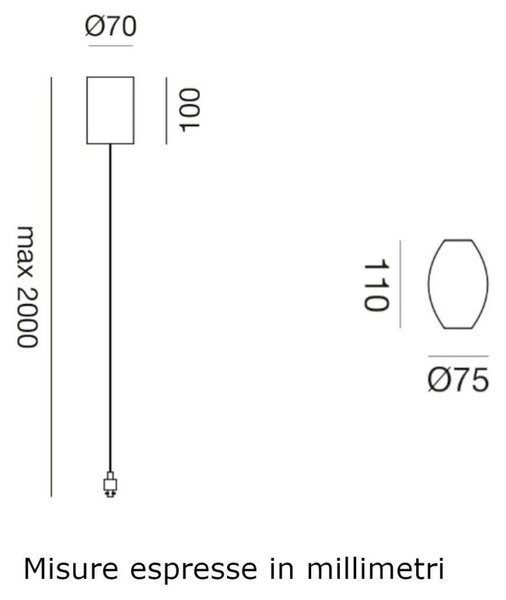 Sospensione classica gea led gso153+gki150 led metallo bianco - Gea Led