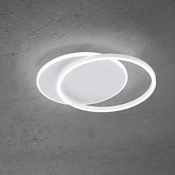 Plafoniera moderna perenz illumina orbit 8195 b lc led alluminio metallo bianco acrilico - Perenz