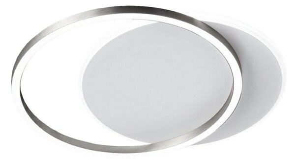 Plafoniera moderna perenz illumina orbit 8195 gr lc led alluminio metallo bianco grigio titanio acrilico - Perenz