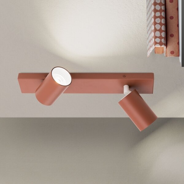 Orion - Faretto orientabile PENN 2xGU10/13W/230V colore mattone