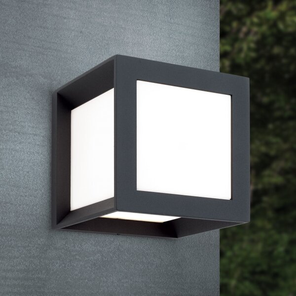 Orion - Lampada da esterno HENRY 1xE27/15W/230V 16x16 cm IP44 antracite