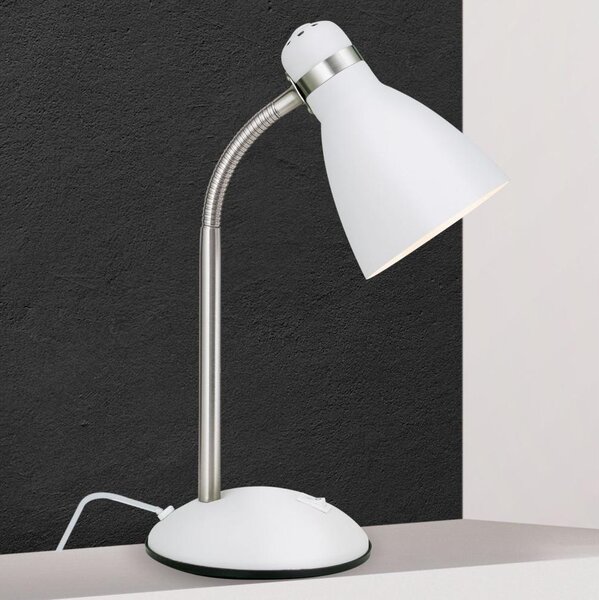 Orion - Lampada da scrivania SCHOOL 1xE27/40W/230V bianco/cromo opaco